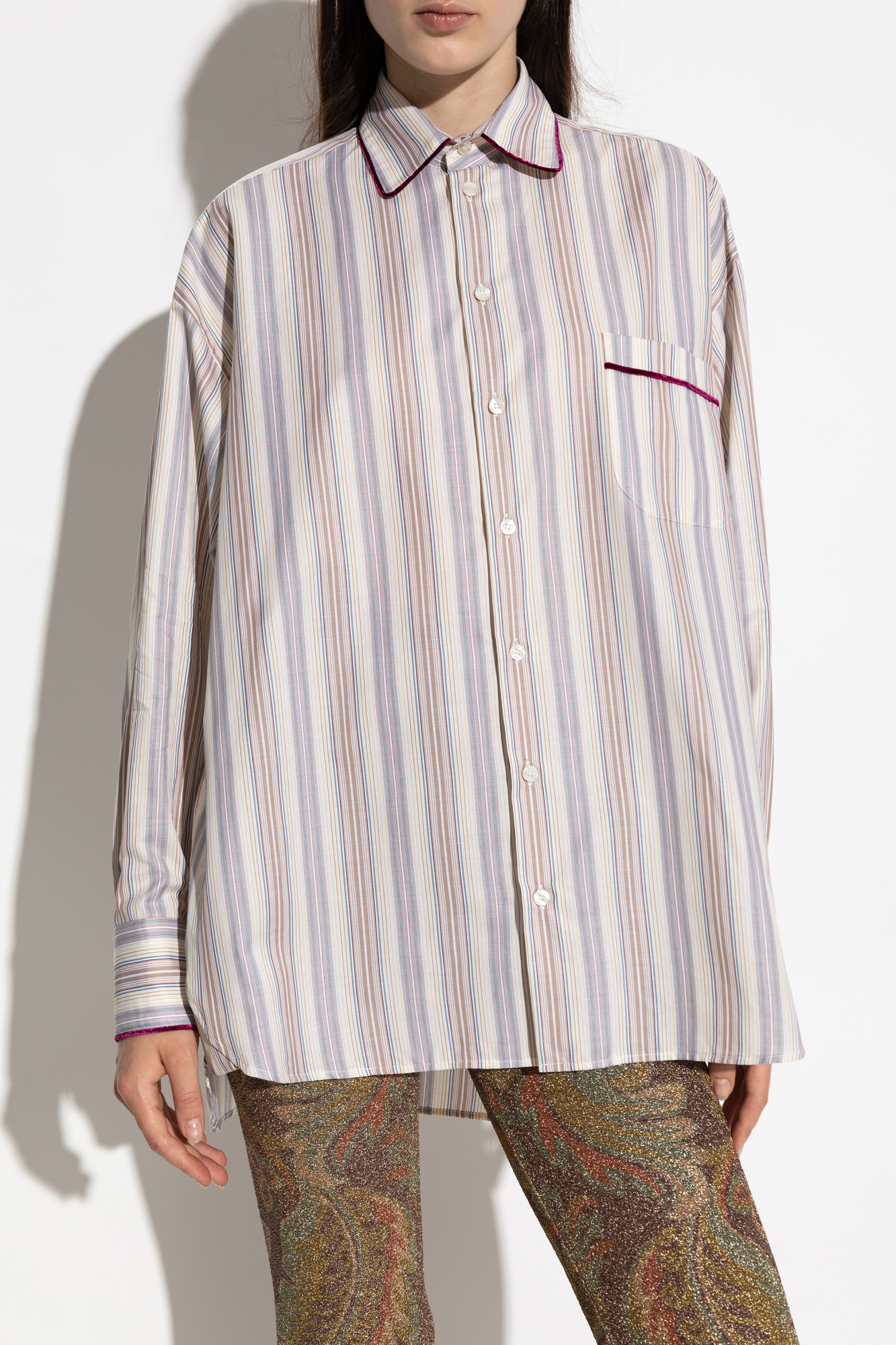 Multicolour Shirt with a striped pattern Etro - Vitkac AS